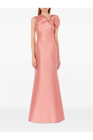 Abito da sera in misto seta rosa ALBERTA FERRETTI | J040916250169